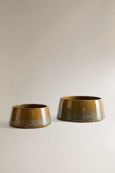 Zara CERAMIC PETS BOWL - Green - Image 0
