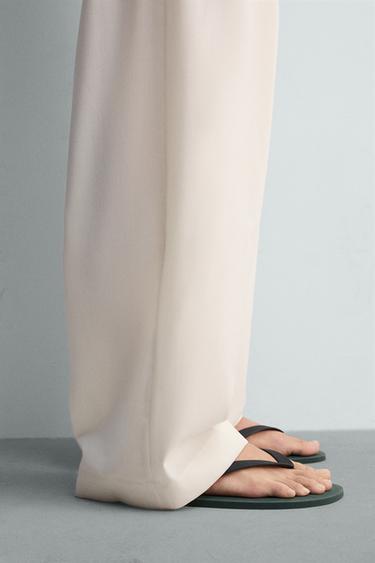 SANDALES À BRIDES - Vert de Zara - Image 0