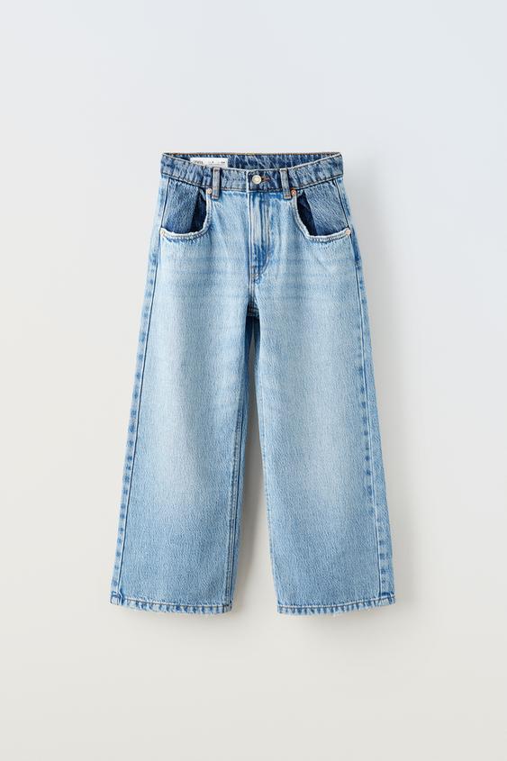 Wide Leg Jeans - Light denim blue - Kids