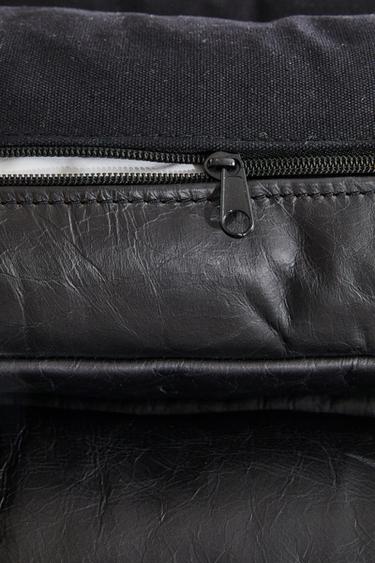 FAUTEUIL CUIR ET ACIER INOXYDABLE - Noir de Zara - Image 5