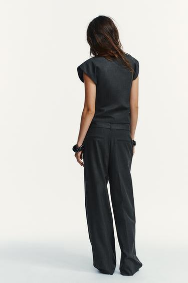 GILET RAYURE CRAIE - Plomb de Zara - Image 2