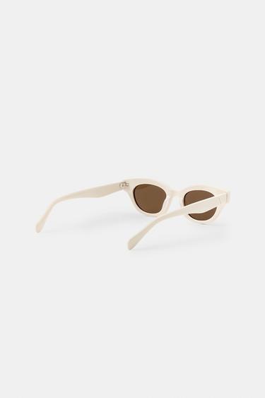 LUNETTES DE SOLEIL ŒIL-DE-CHAT PREPPY - Écru de Zara - Image 5