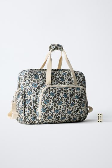 SAC MATERNITÉ À FLEURS - Bleu de Zara - Image 5