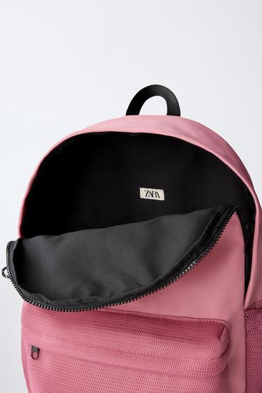 SAC À DOS ÉCOLE EN RÉSILLE - Rose de Zara - Image 3