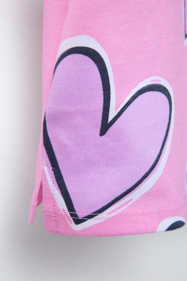 PRINTED T-SHIRT - Light mauve by Zara - Image 3