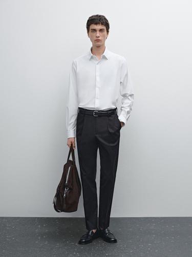 Zara Slim fit non-iron shirt - White - Image 0