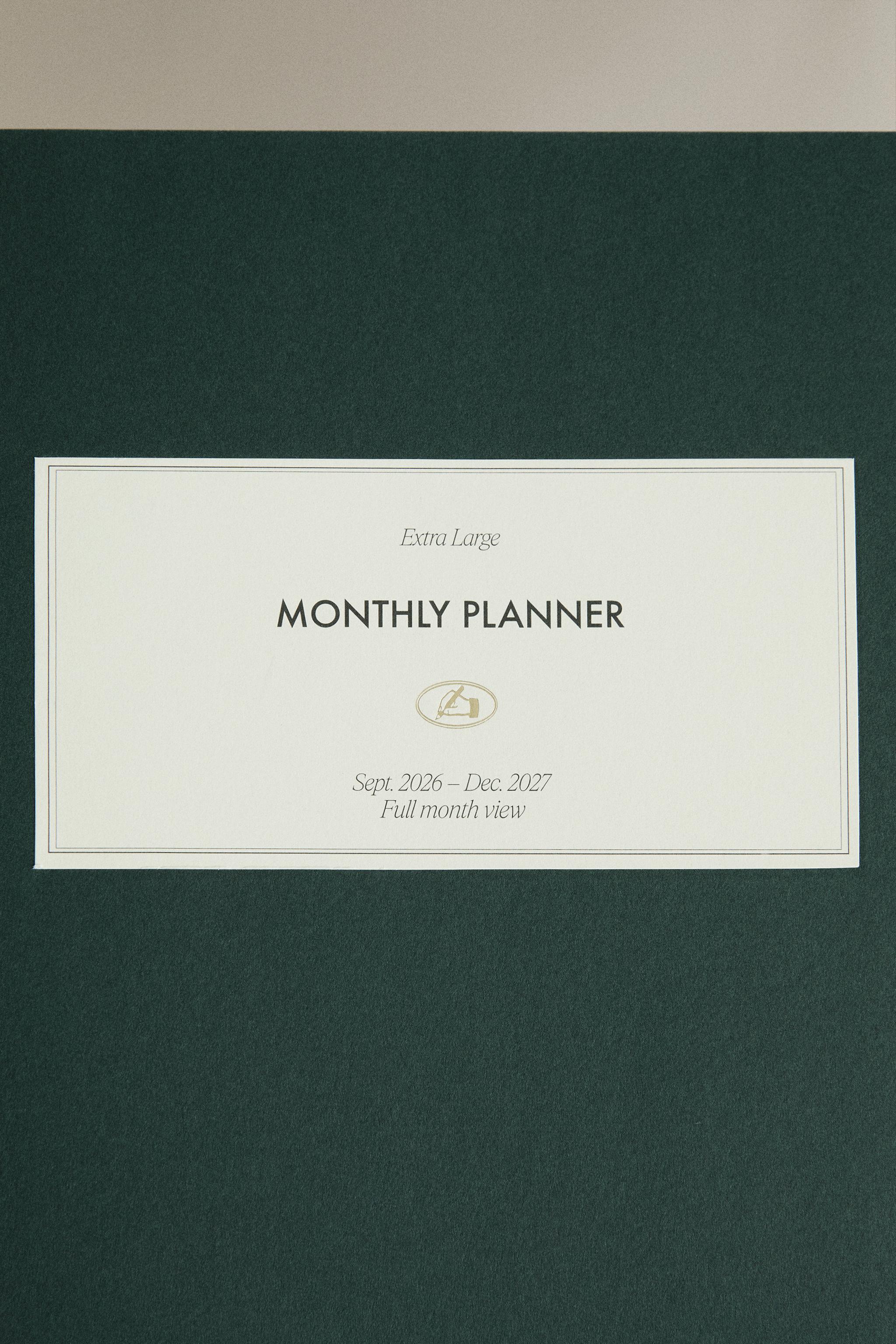 EXTRA LARGE MONTHLY PLANNER