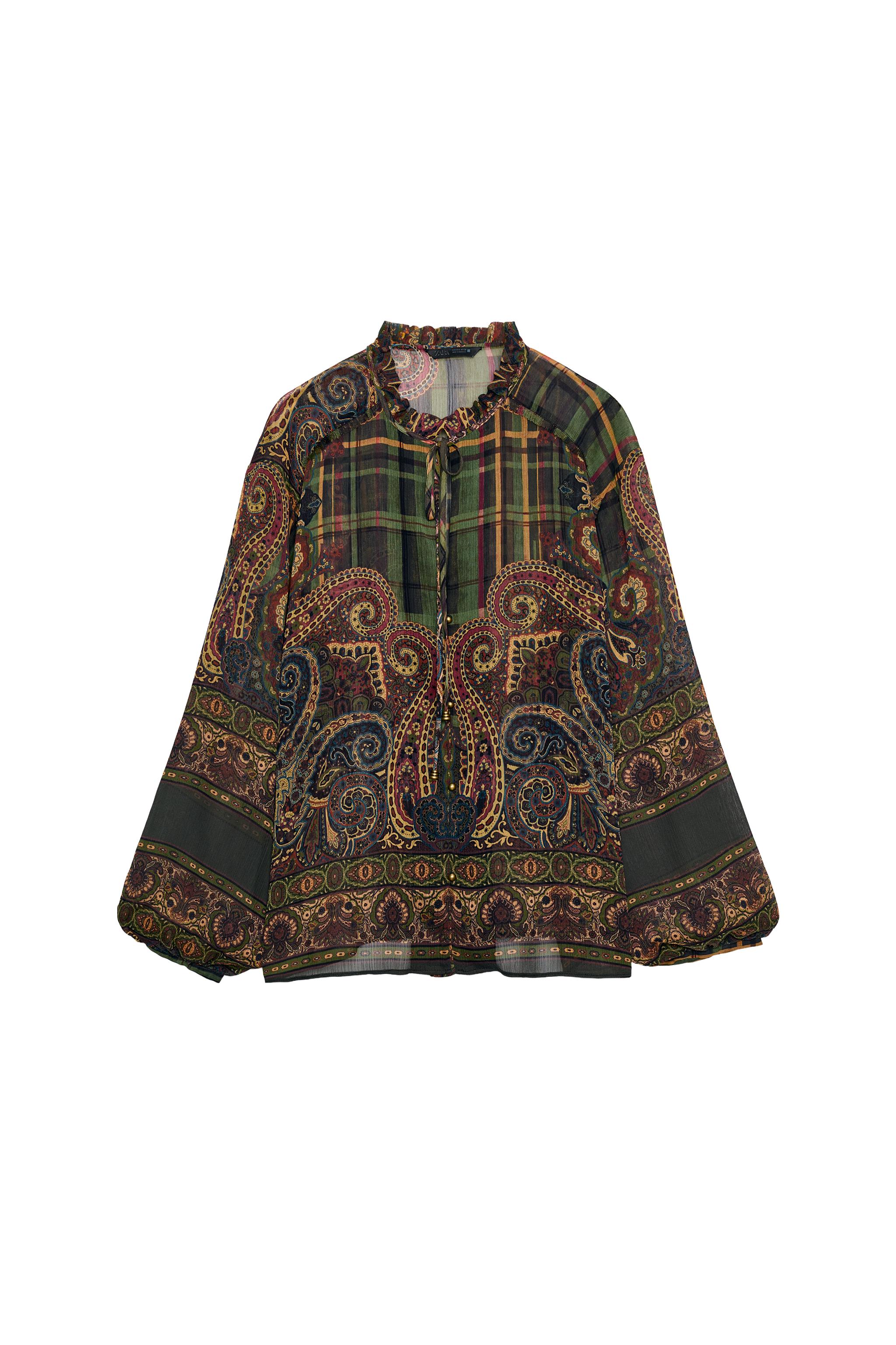 BLUSA ESTAMPADA LAZO