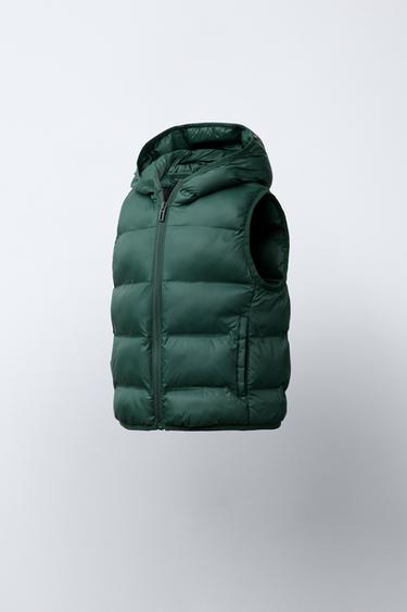 ULTRALIGHT WATER-REPELLENT GILET - Green by Zara - Image 1