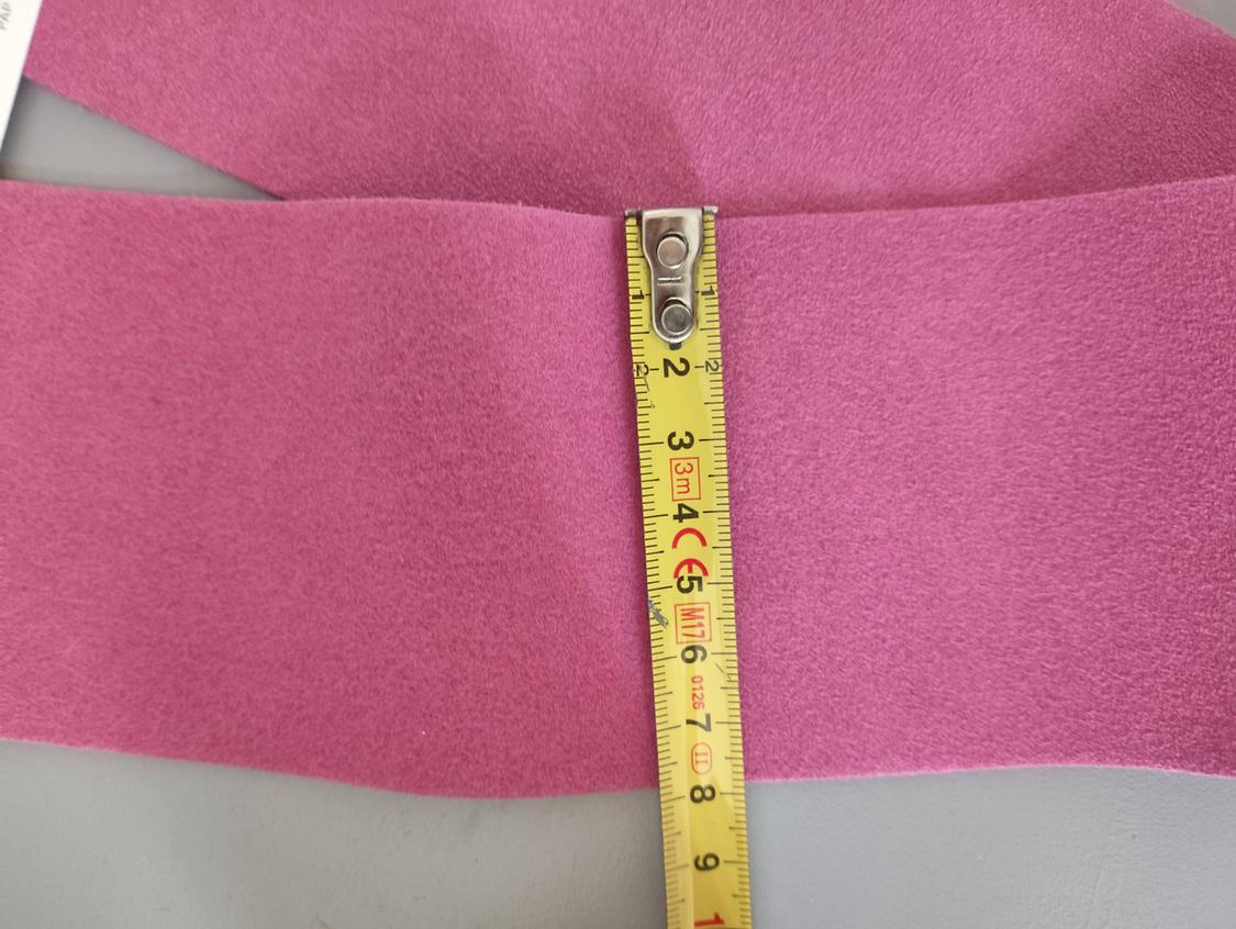 100% SUEDE LEATHER BELT WITH LINED BUCKLE - Image 6