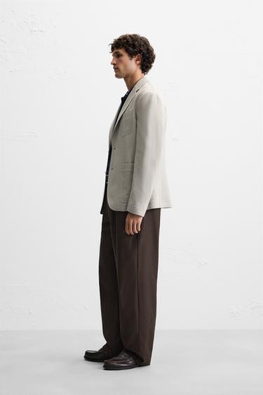 RELAXED FIT BLAZER - Grey by Zara - Image 3