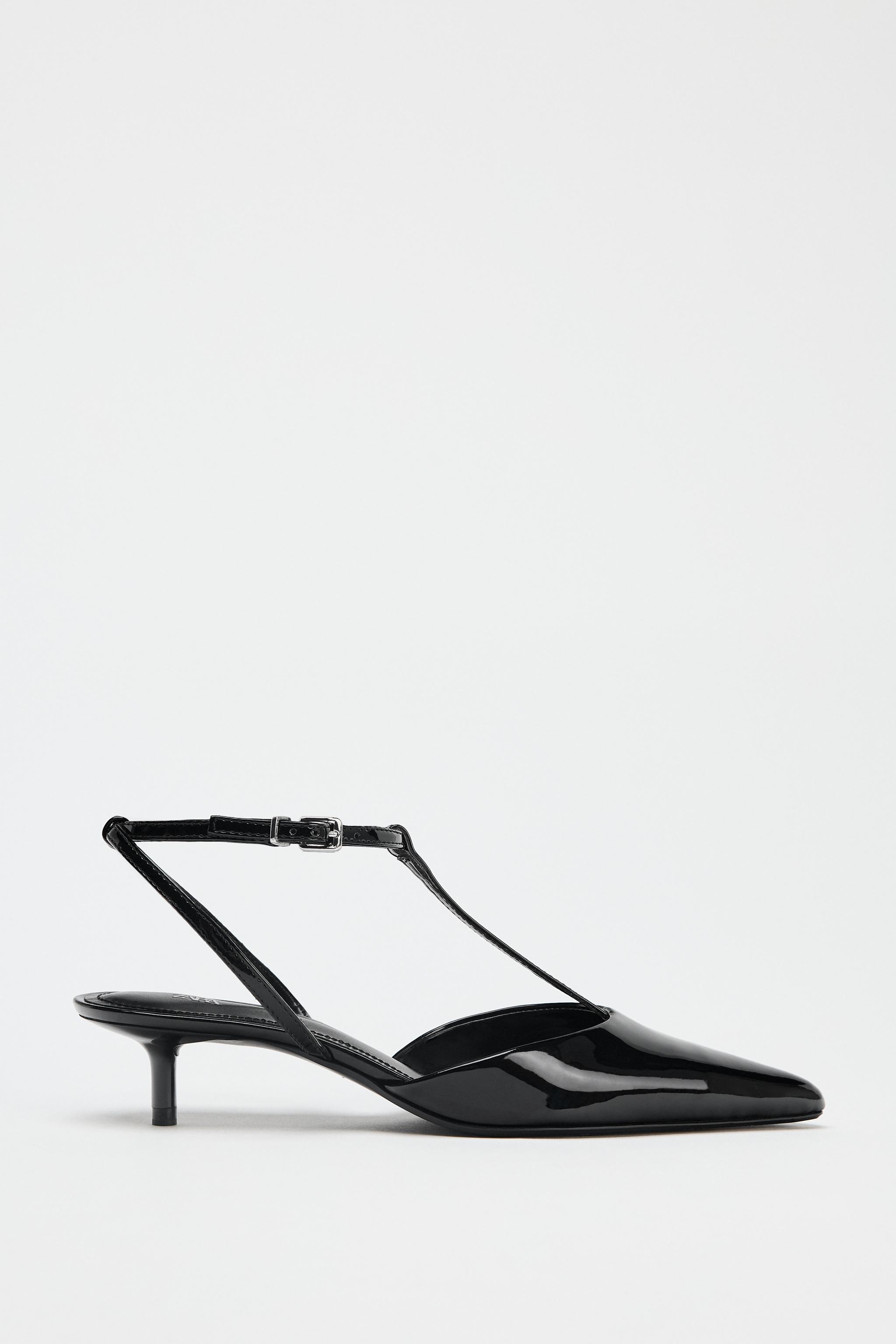 KITTEN HEEL SHOES Black ZARA India - Main Image