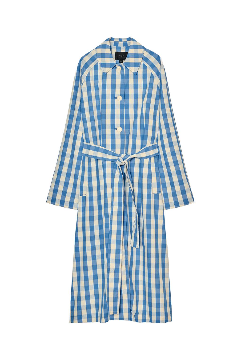 GINGHAM TRENCH COAT - image 3