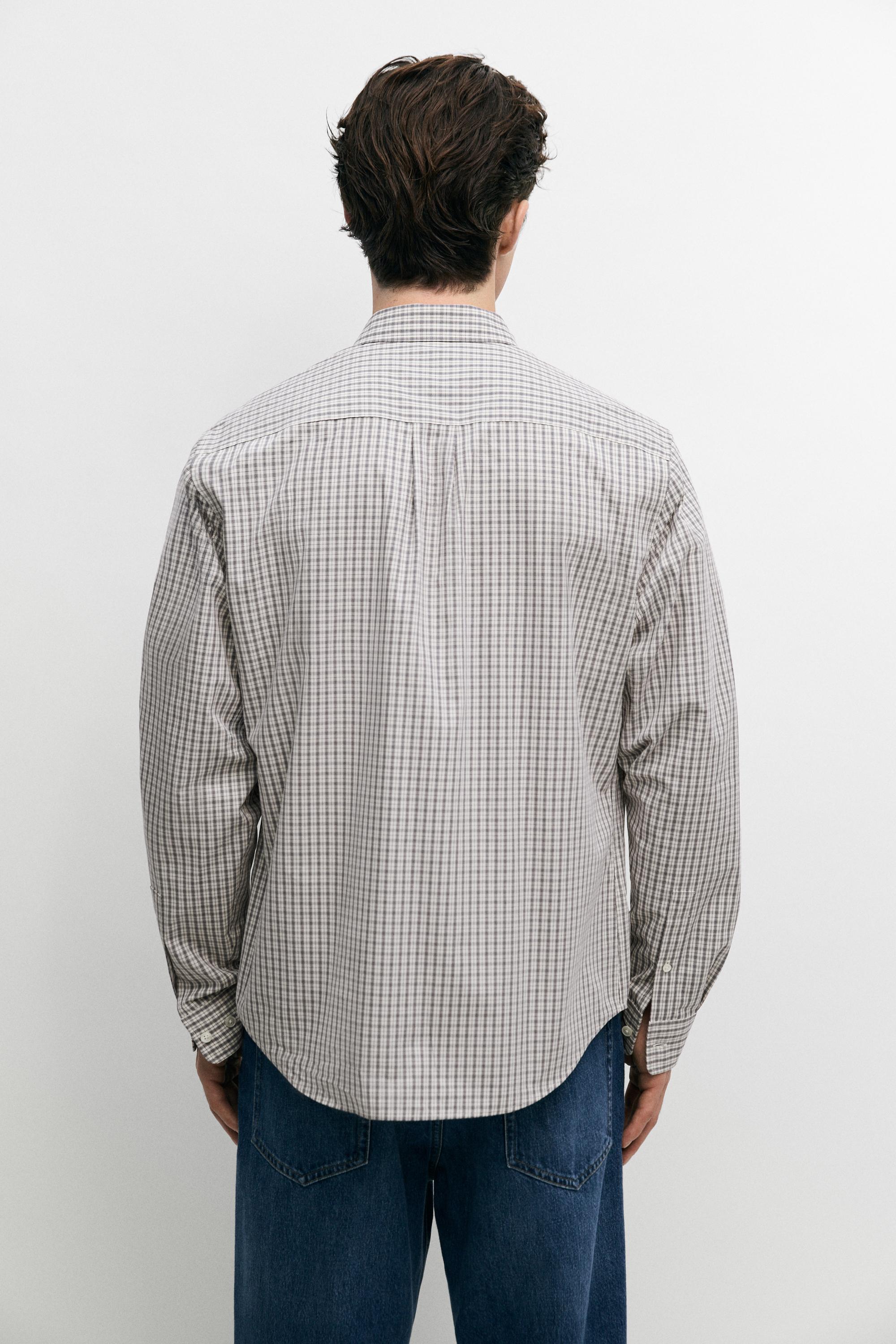 Chemise regular fit à carreaux 100 % coton