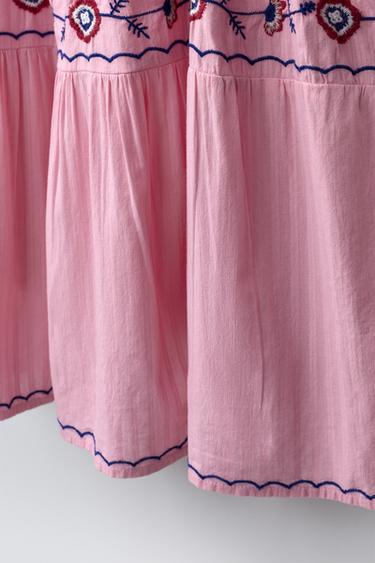 EMBROIDERED DRESS - Strawberry by Zara - Image 3