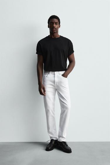JEANS SLIM FIT - Branco da Zara