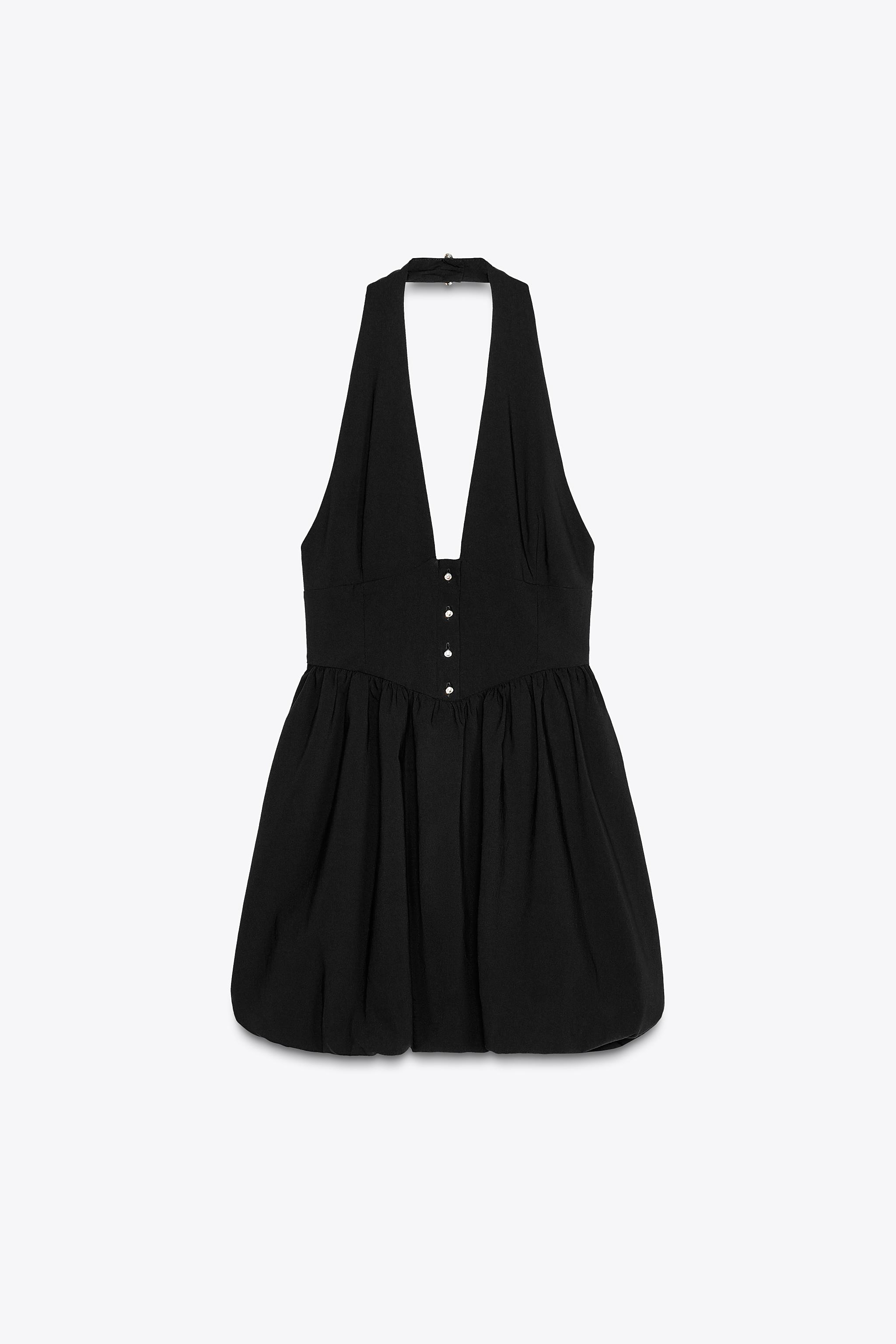LEVAR ♥ Balloon-hem Mini Dress /追跡付 Smocked Dress with Balloon Sleeves – English Factory