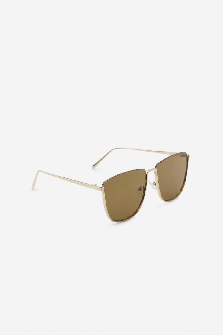Lentes de sol metálicos cuadrados - Artículo ZARA Mujer 4