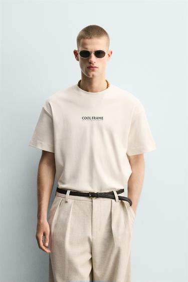 SWEATSHIRT INTERLOCK COM BORDADO E ESTAMPADO COMBINADO - Cru da Zara