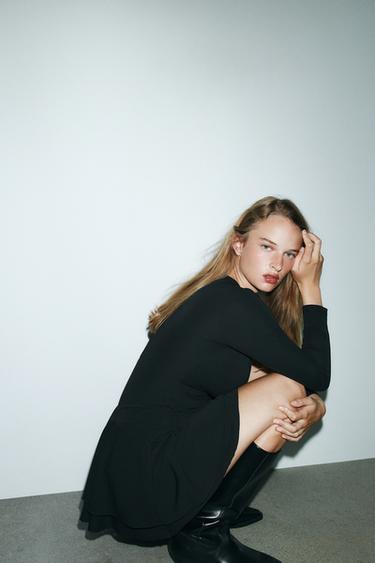 COMBINAISON PLIS - Noir de Zara - Image 1