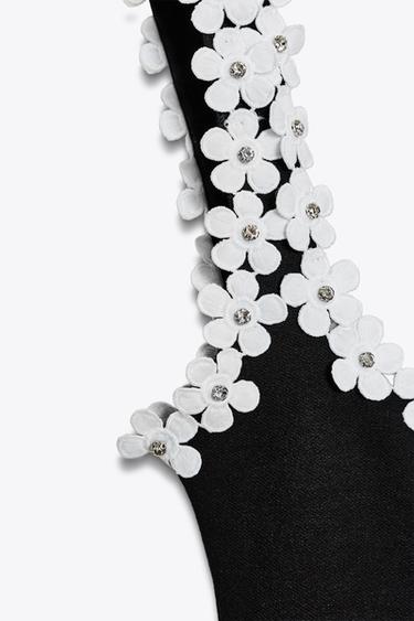 FLORAL HARDWARE STRETCH DRESS - Black by Zara - Image 7