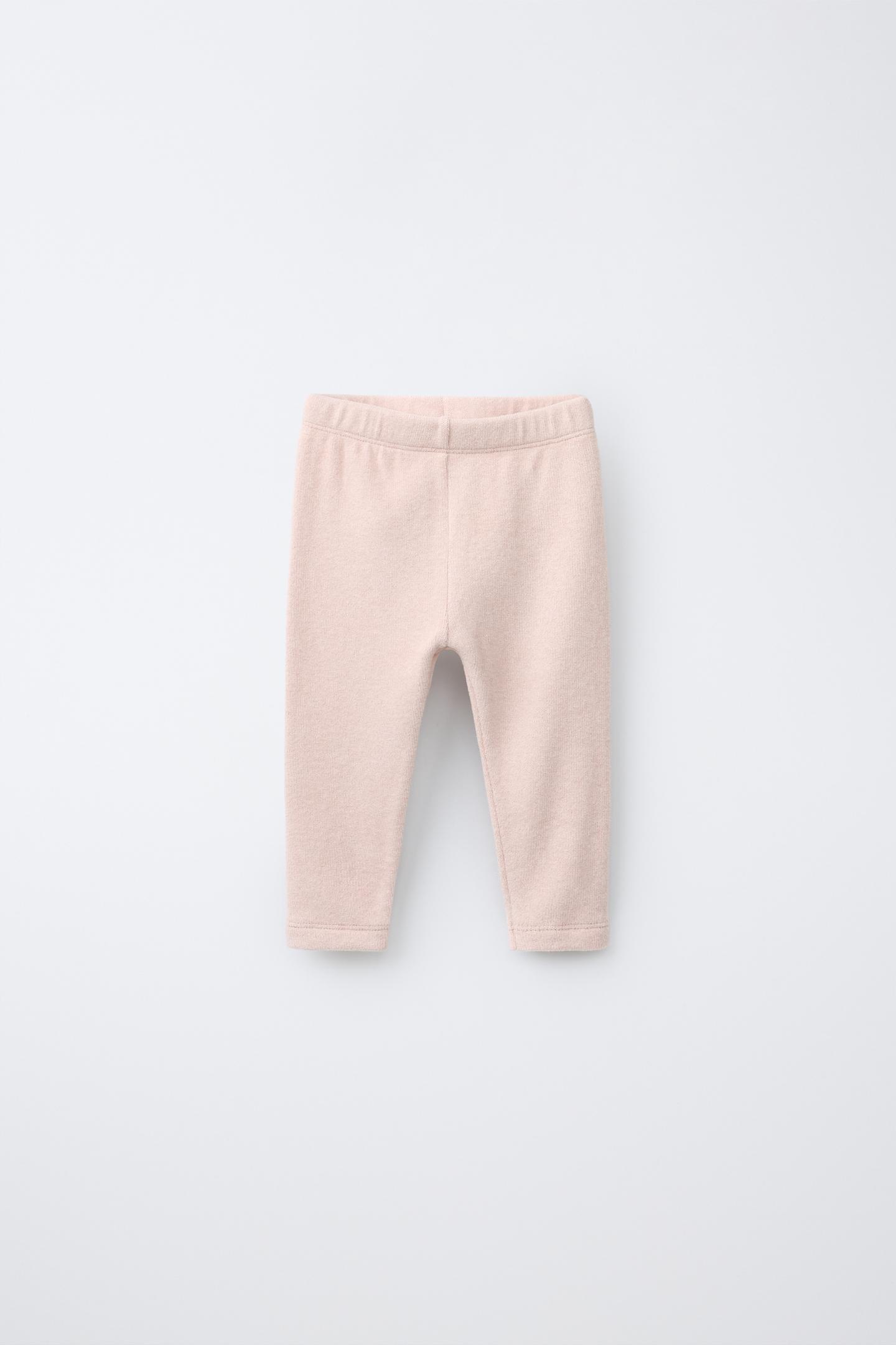 Детские леггинсы Zara Soft Touch Plain, цвет: Розовый — фото 1