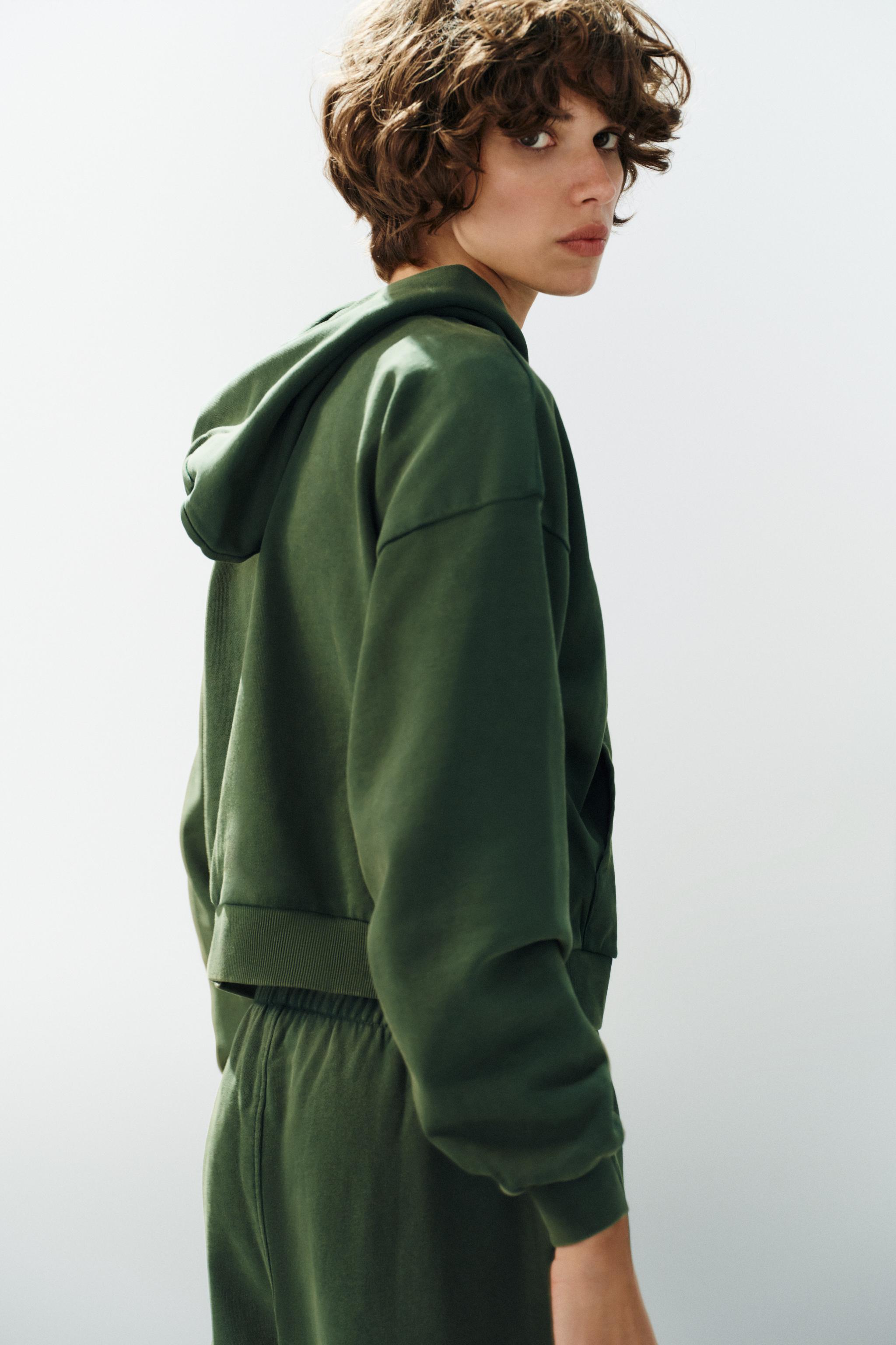 Женские худи Zara WASHED ZIP-UP — фото 5