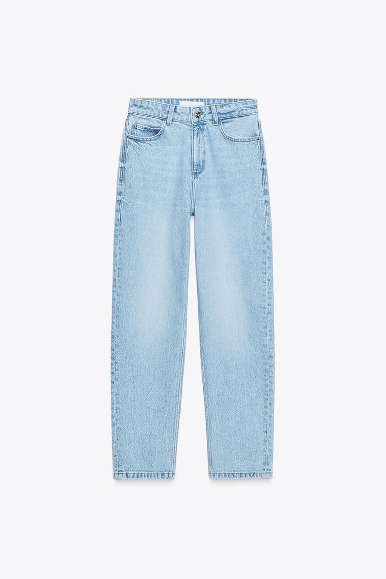 Pantalón Vaquero Mom Jeans Mujer Zara JEANS MOM FIT COMFORT TIRO