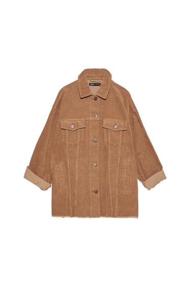 OVERSIZED CORDUROY OVERSHIRT WITH POCKETS
