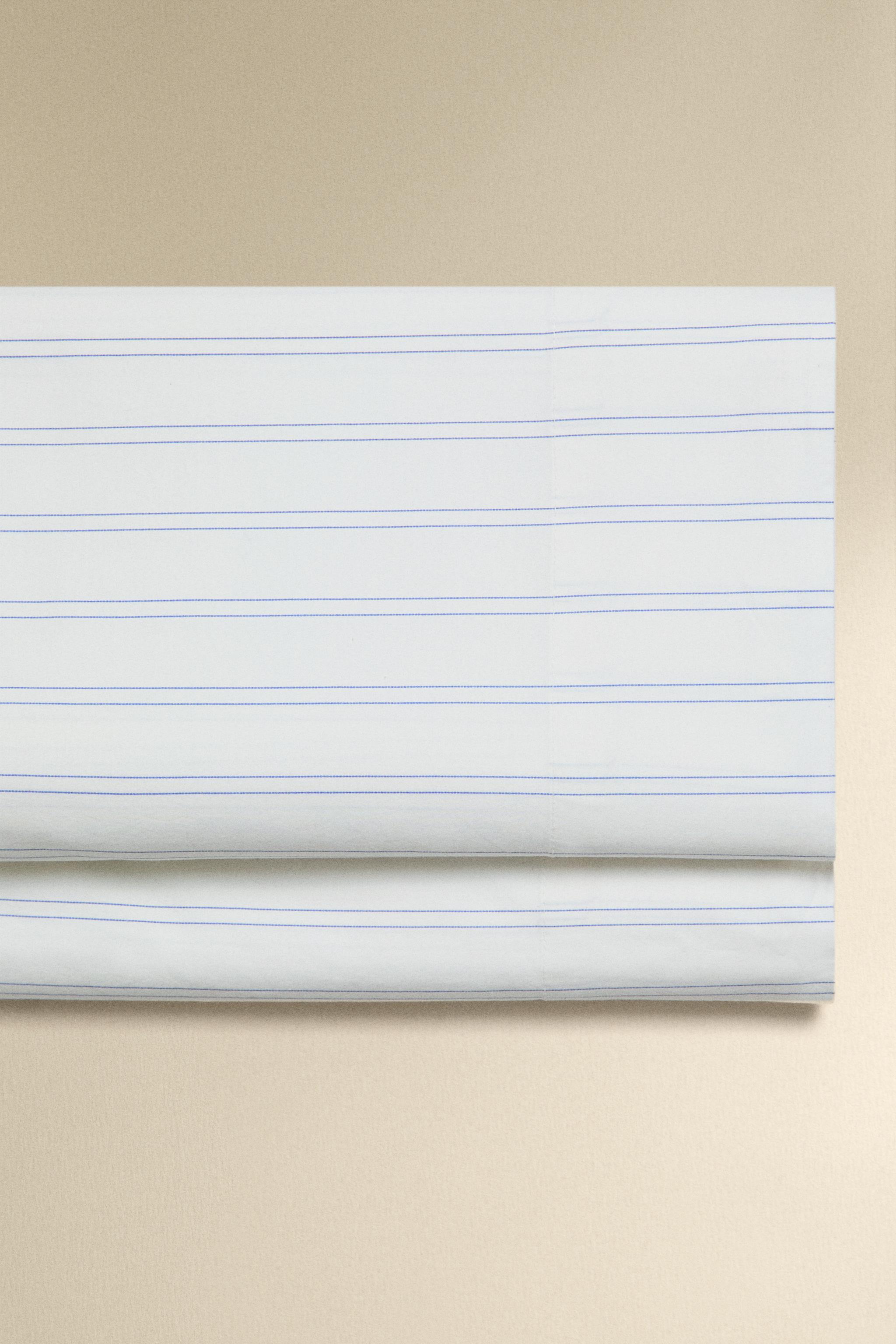 DOUBLE STRIPE COTTON FLAT SHEET