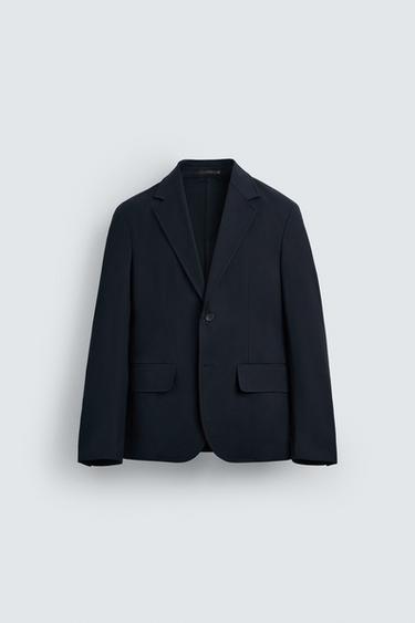 LIMITED EDITION SUIT BLAZER - Navy blue by Zara