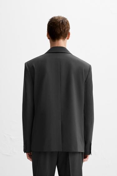 LIMITED EDITION WOOL SUIT BLAZER - Anthracite grey by Zara - Image 2