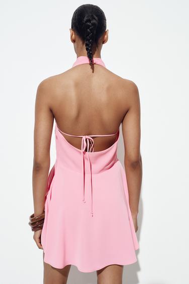 OPEN BACK MINI DRESS - Pink by Zara - Image 3