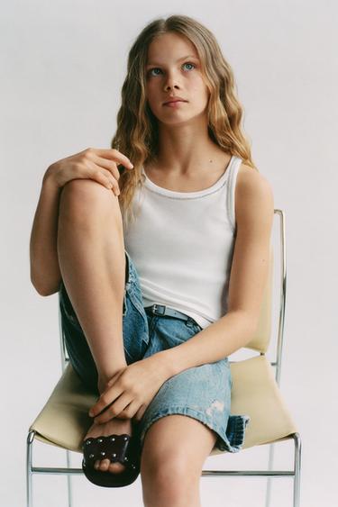 CAMISETA RIB JOYAS - Blanco de Zara