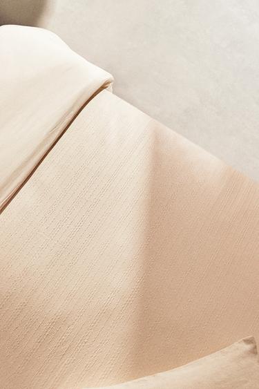 STRIPED TEXTURED DUVET COVER - Pink by Zara - Image 5
