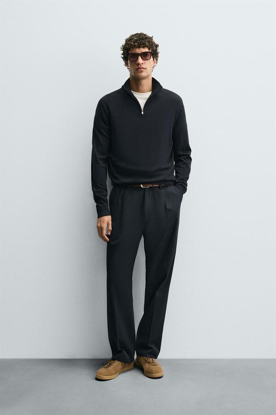 Half Zip Maglioncini A Collo Alto Zara Half Zip Maglioni Collo