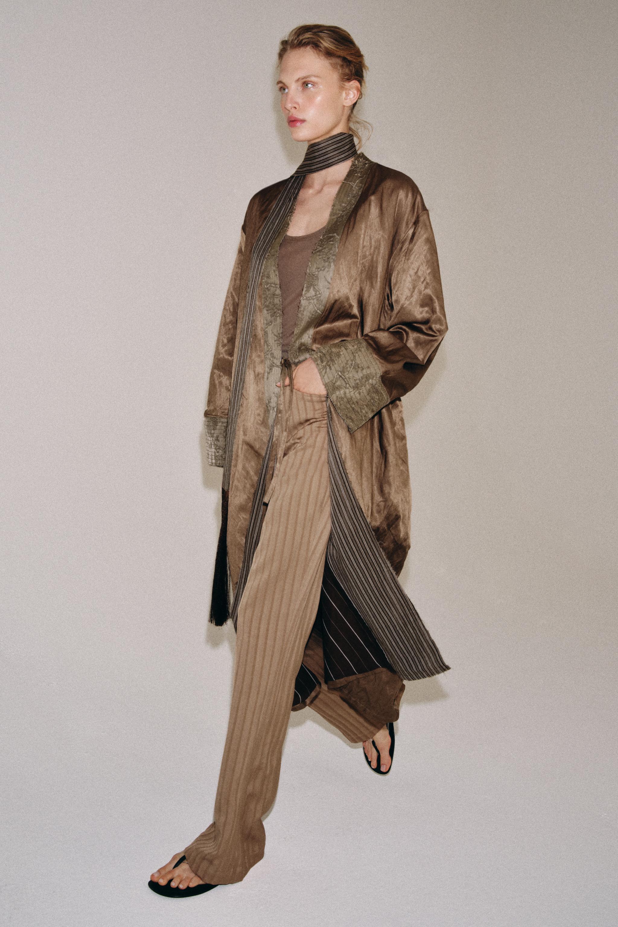 ZW COLLECTION JACQUARD SCARF KIMONO
