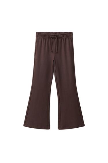 PANTALÓN FLARE FELPA - Marrón de Zara