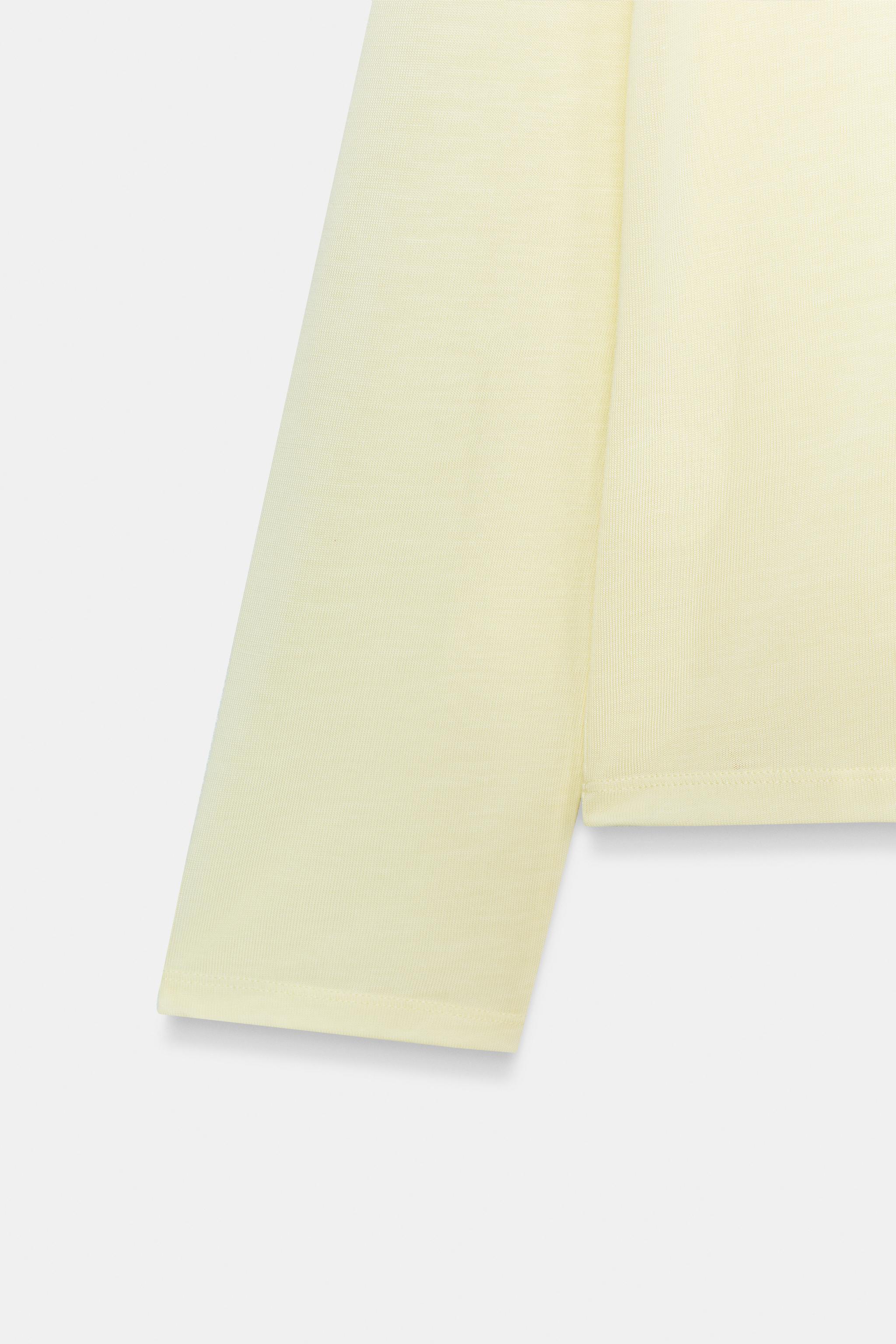 LONG SLEEVE FLOWY POLO SHIRT