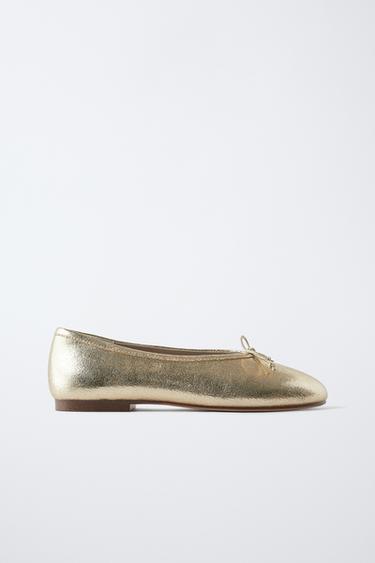BAILARINA METALIZADA - Oro de Zara