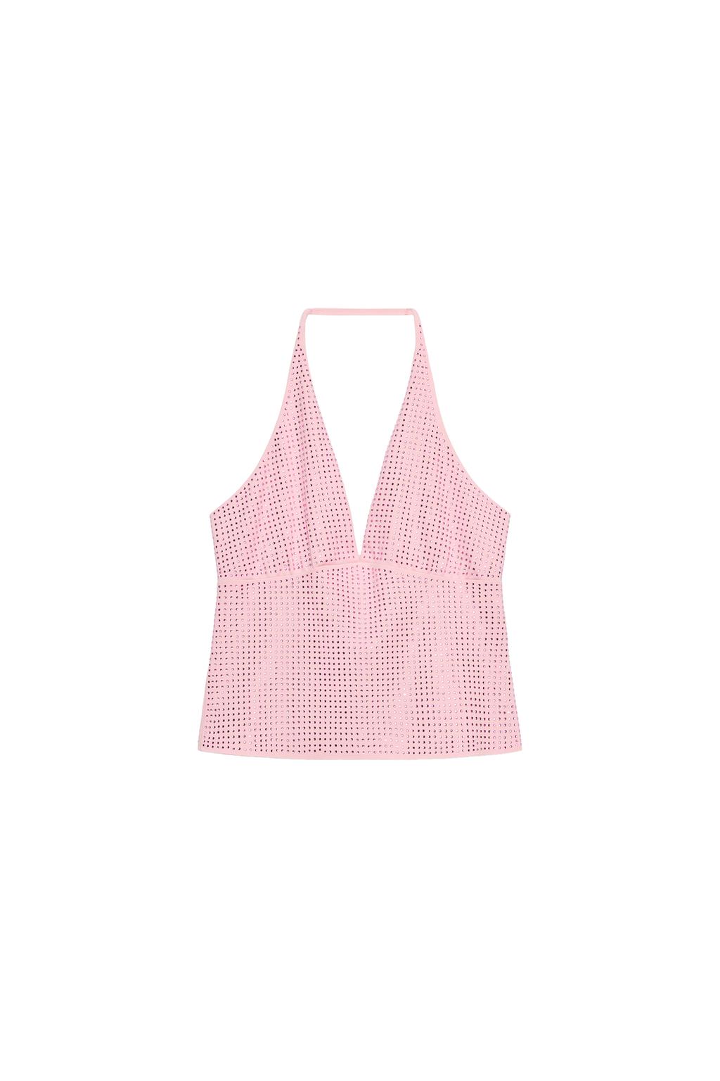SPARKLY HALTER TOP - image 3