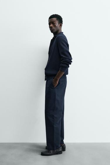 REGULAR FIT CARDIGAN - Dark navy by Zara - Image 3