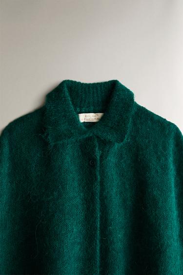 KIDS' LIMONCELLA X THE ANIMALS OBSERVATORY ALPACA CAPE - Green by Zara - Image 1