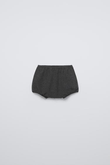 Zara KNIT POCKET BLOOMER - Anthracite grey - Image 0