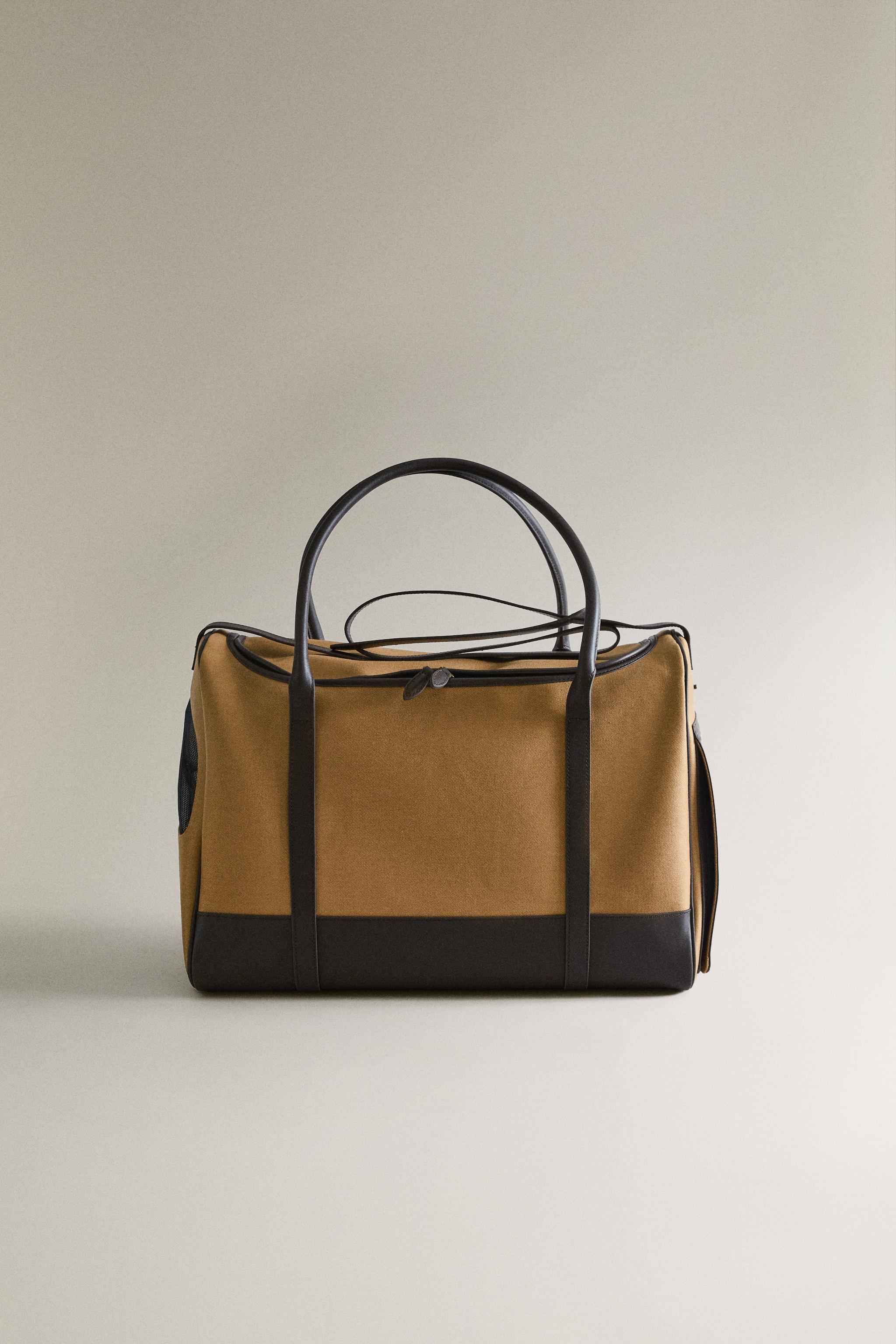 SAC DE TRANSPORT EN CUIR POUR ANIMAUX
