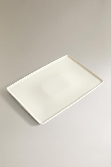 PLATEAU SALLE DE BAIN CÉRAMIQUE - Blanc de Zara - Image 1