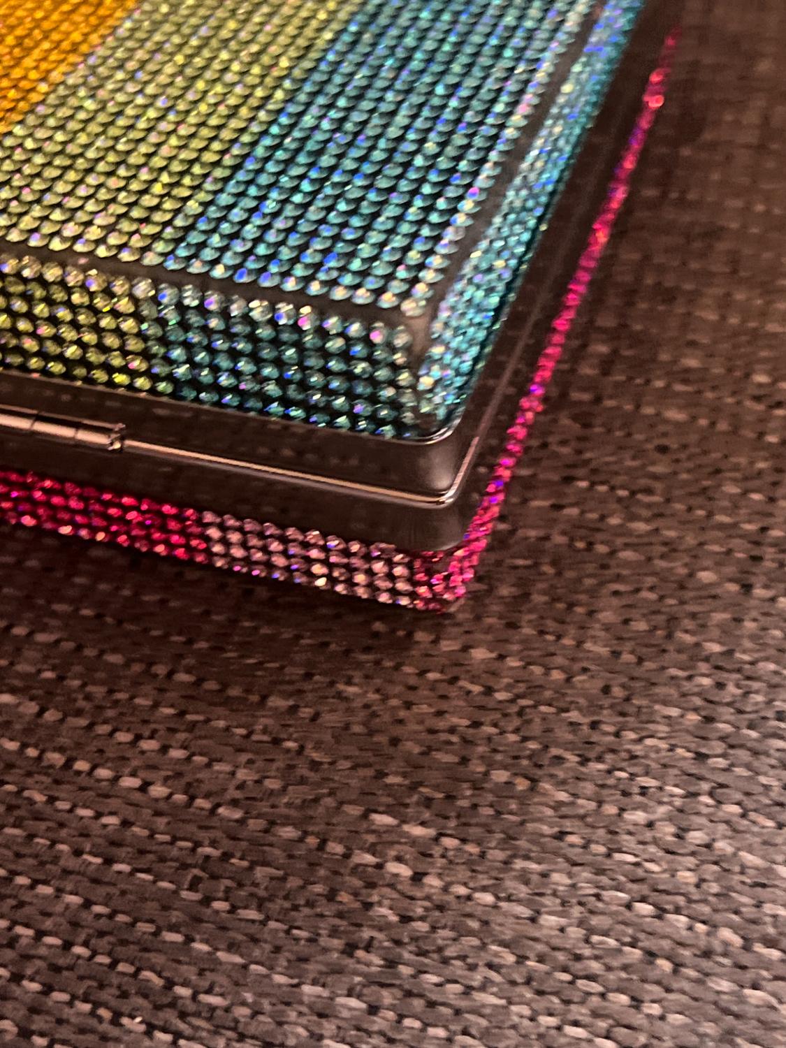 MULTICOLOR RHINESTONE CLUTCH - Image 7