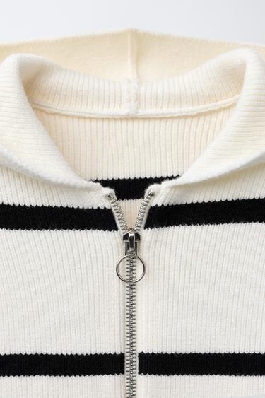 ZIP-UP CARDIGAN - striped by Zara - Image 2