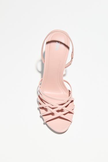 SANDALES À BRIDES - Rose de Zara