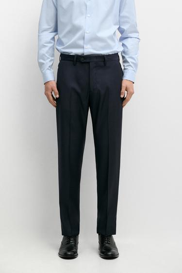 100% wool suit pants — Navy blue 2